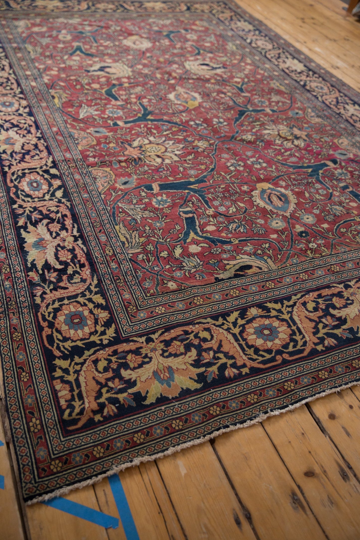 7x10.5 Antique Fine Tabriz Carpet
