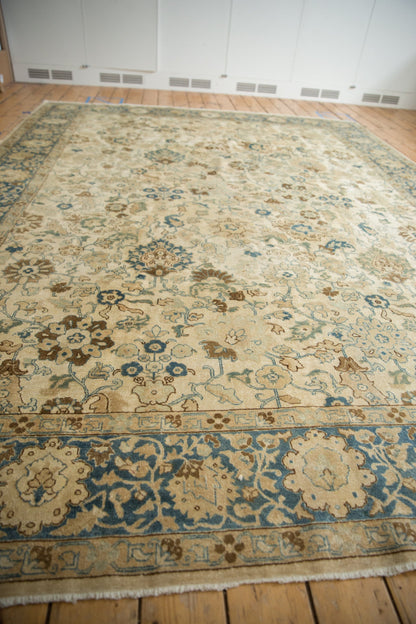 9x12 Vintage Distressed Tabriz Carpet