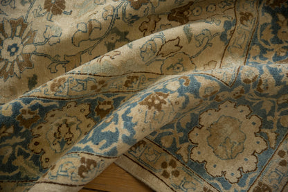9x12 Vintage Distressed Tabriz Carpet