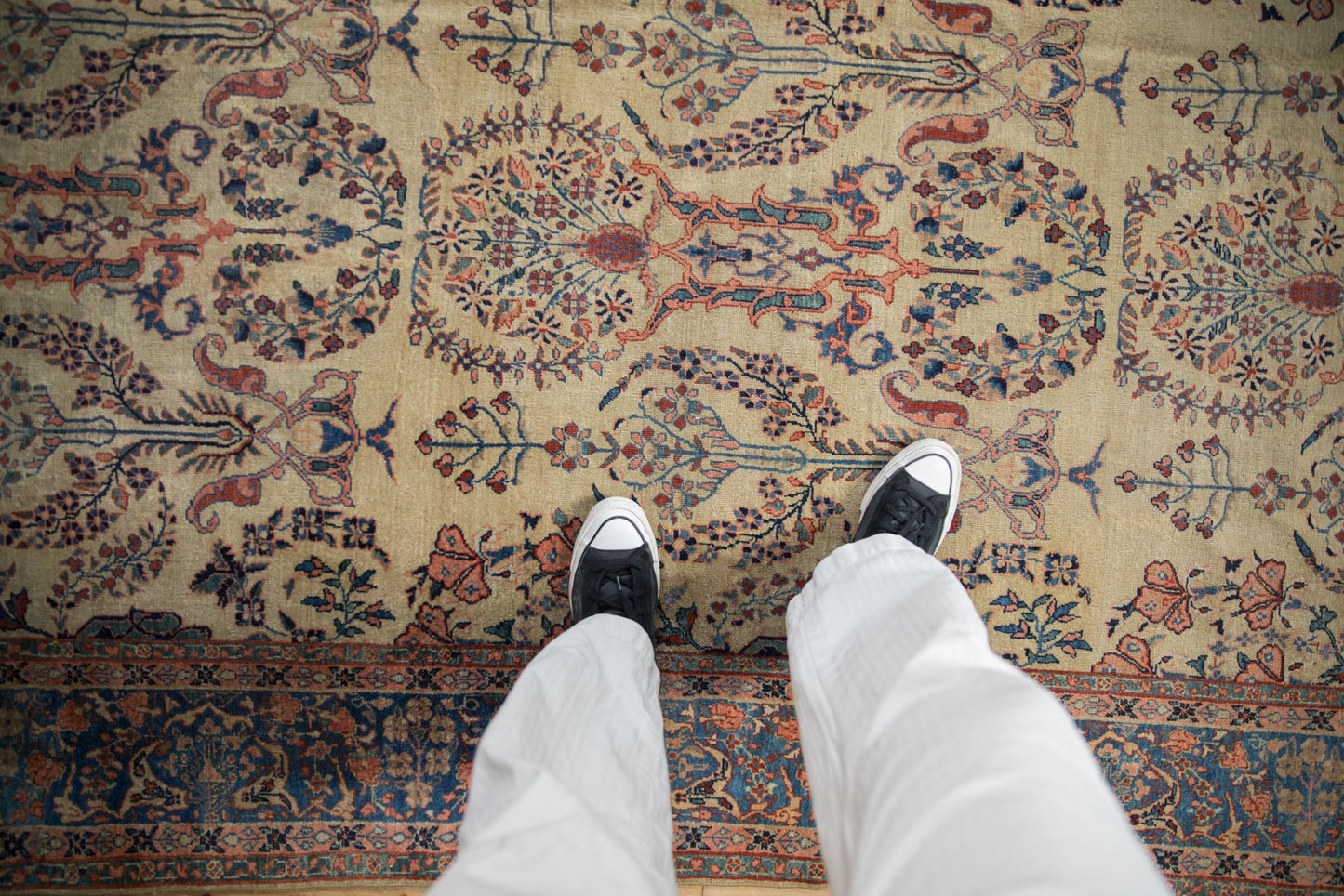 7x10 Antique Farahan Sarouk Carpet