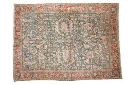 8x10.5 Vintage Distressed Karaja Carpet