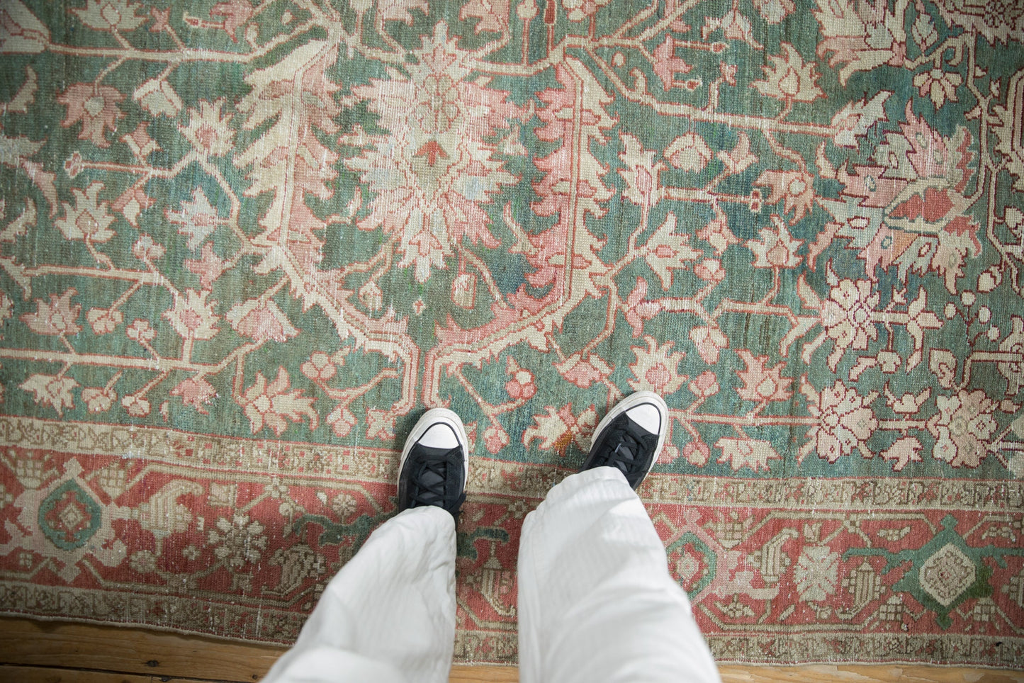 8x10.5 Vintage Distressed Karaja Carpet