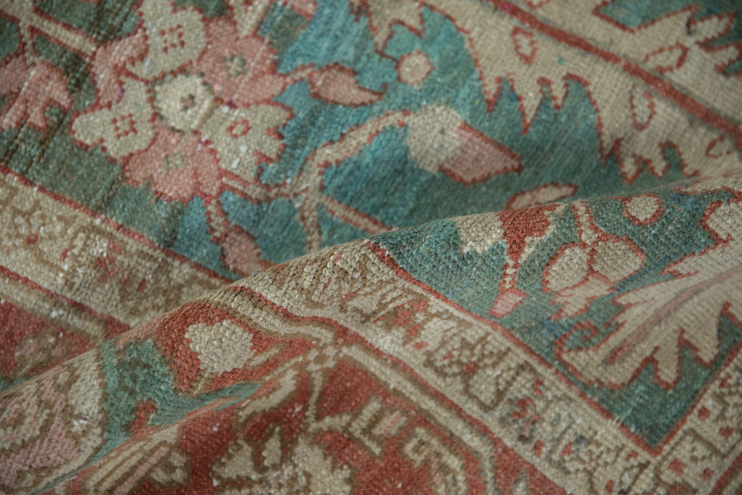 8x10.5 Vintage Distressed Karaja Carpet