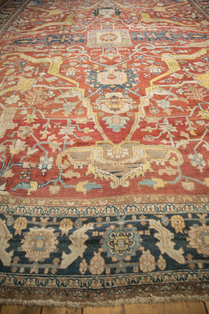 11.5x16.5 Antique Heriz Carpet