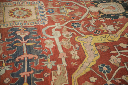 11.5x16.5 Antique Heriz Carpet