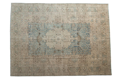 9x12.5 Vintage Distressed Tabriz Carpet