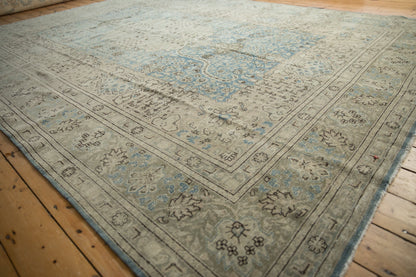 9x12.5 Vintage Distressed Tabriz Carpet