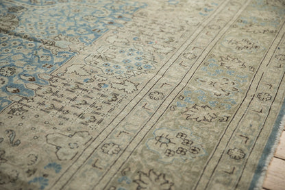 9x12.5 Vintage Distressed Tabriz Carpet