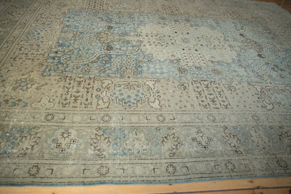 9x12.5 Vintage Distressed Tabriz Carpet