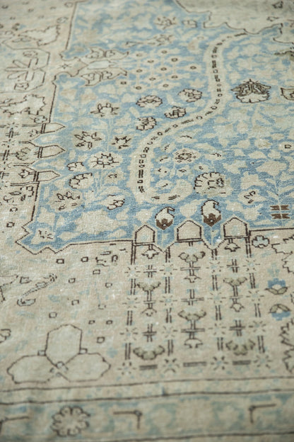 9x12.5 Vintage Distressed Tabriz Carpet