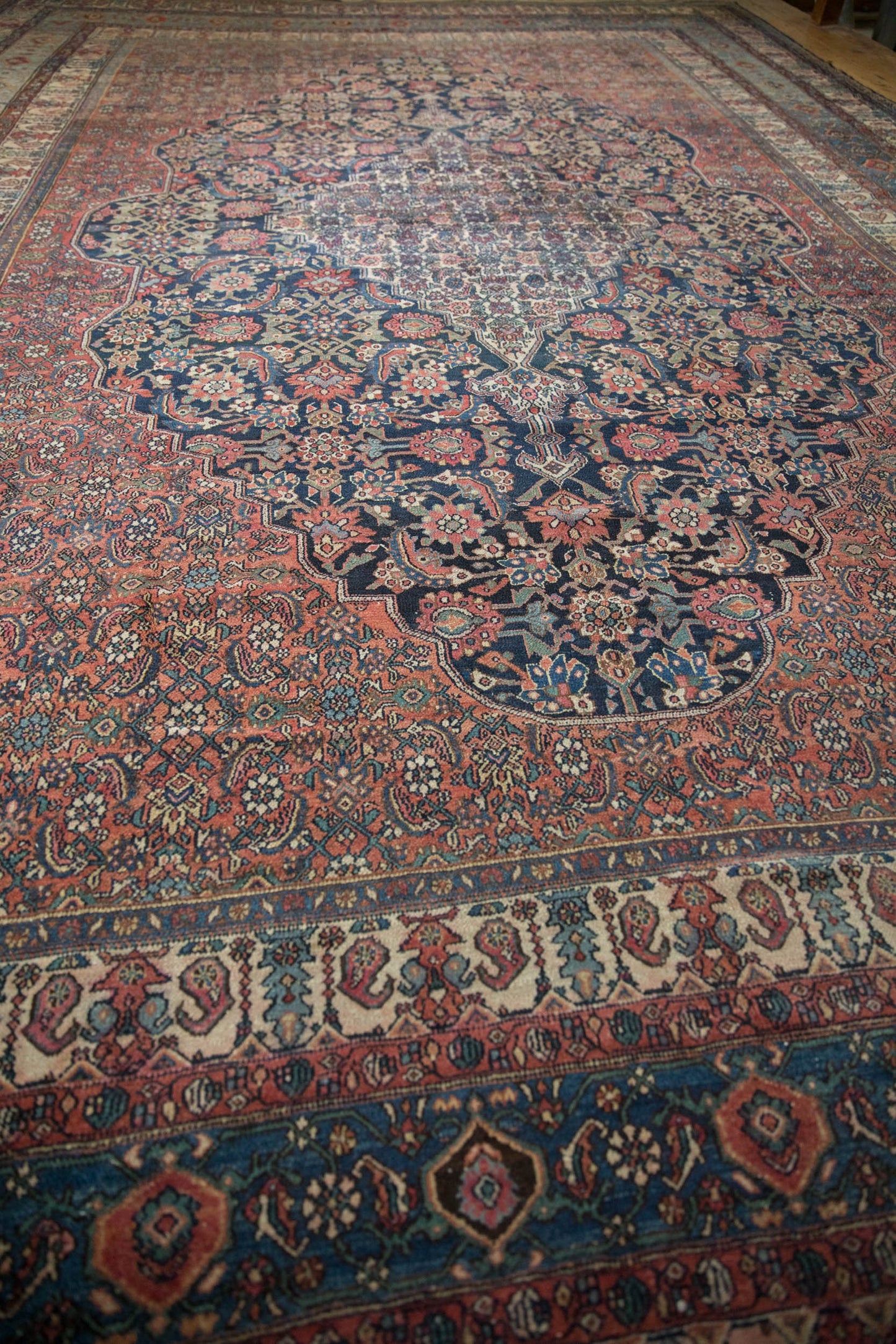 11.5x17 Vintage Bibikabad Carpet