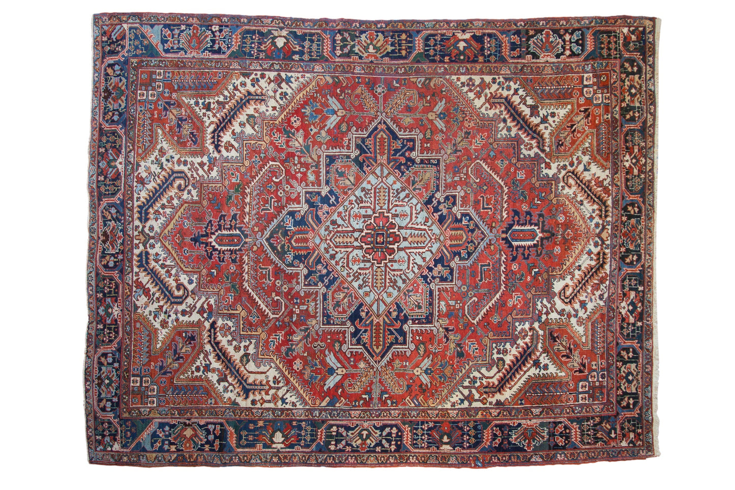 9.5x12 Vintage Heriz Carpet