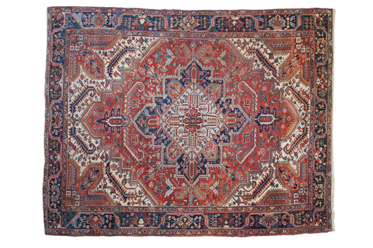 9.5x12 Vintage Heriz Carpet