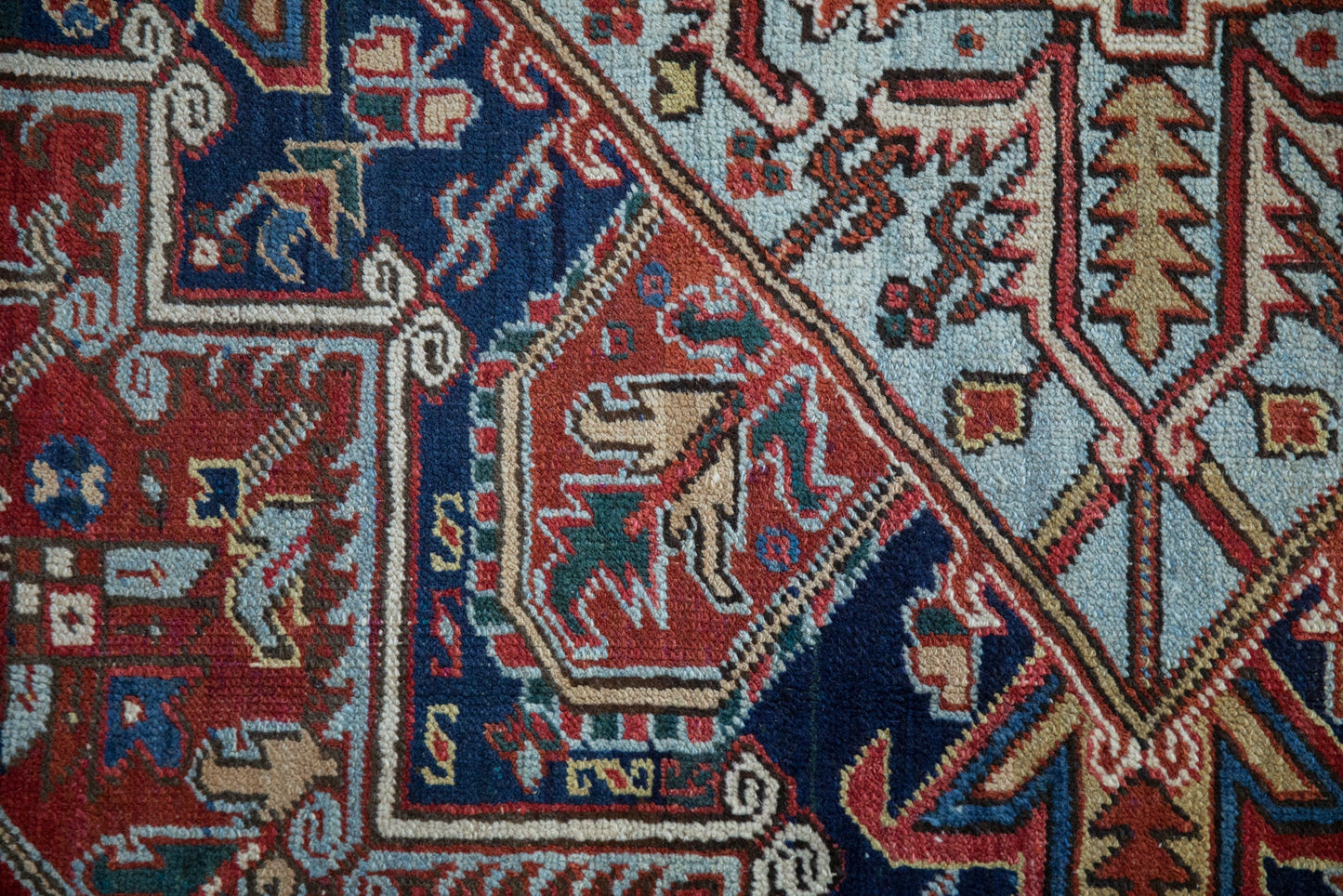 9.5x12 Vintage Heriz Carpet