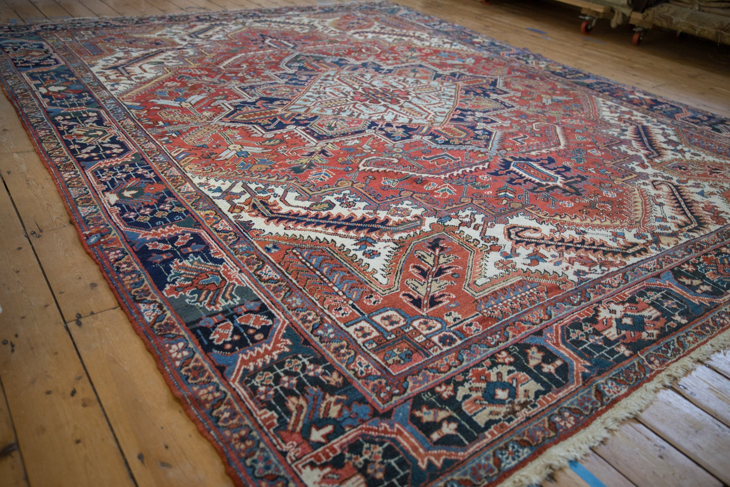 9.5x12 Vintage Heriz Carpet