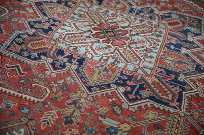 9.5x12 Vintage Heriz Carpet
