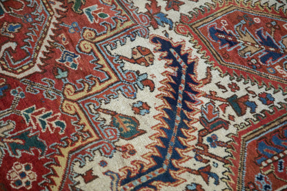 9.5x12 Vintage Heriz Carpet