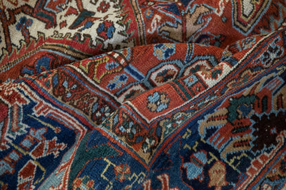 9.5x12 Vintage Heriz Carpet