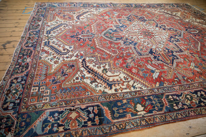 9.5x12 Vintage Heriz Carpet