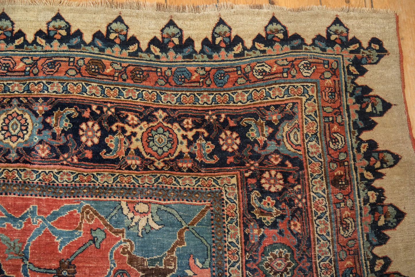 9.5x15 Antique Halvaie Bijar Carpet