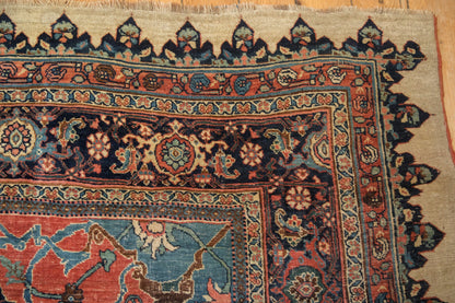 9.5x15 Antique Halvaie Bijar Carpet