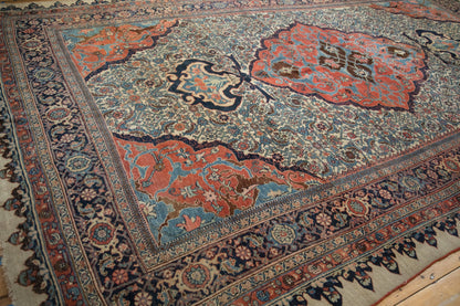 9.5x15 Antique Halvaie Bijar Carpet