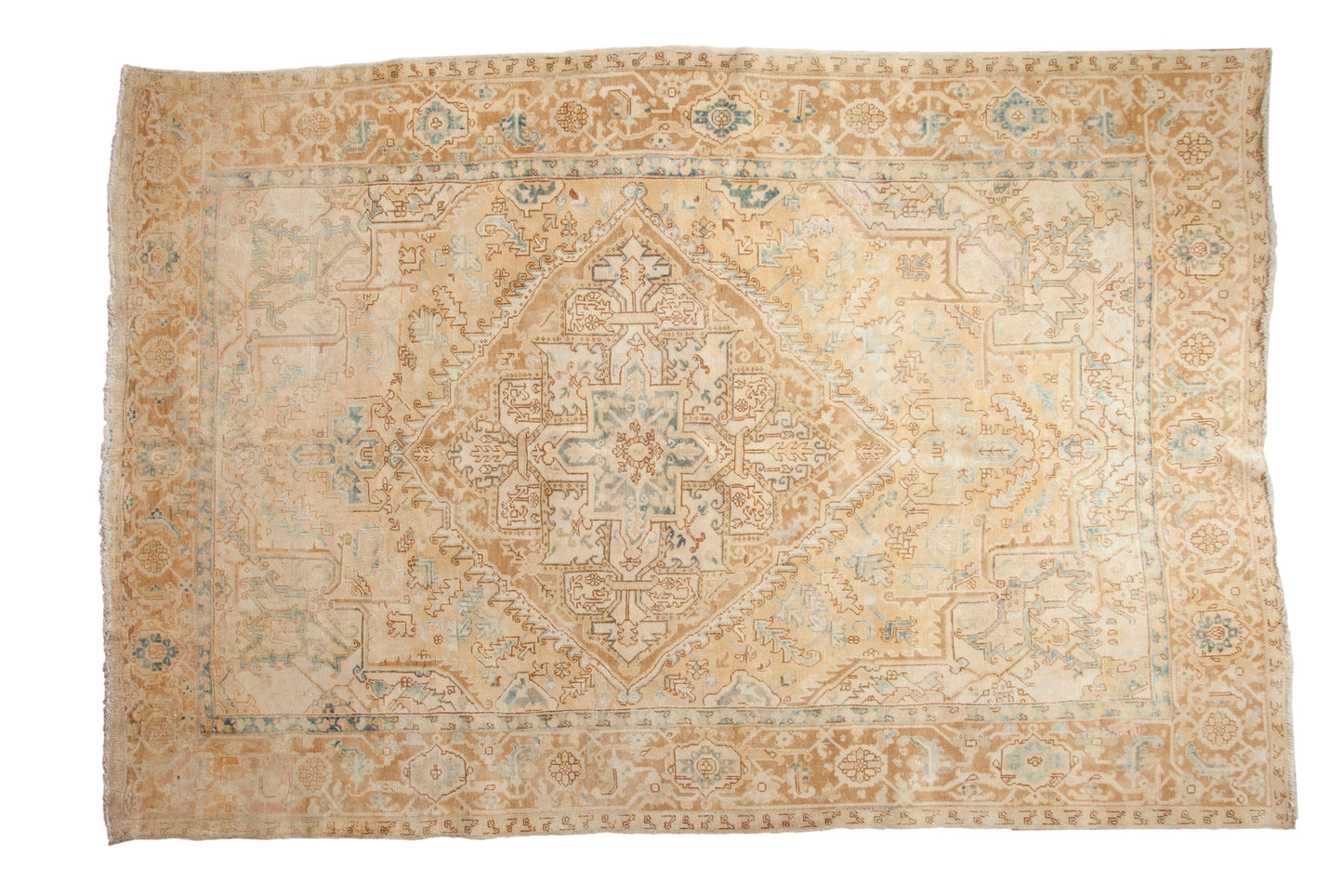 7x11 Vintage Distressed Heriz Carpet