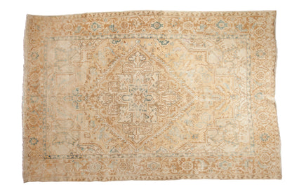 7x11 Vintage Distressed Heriz Carpet