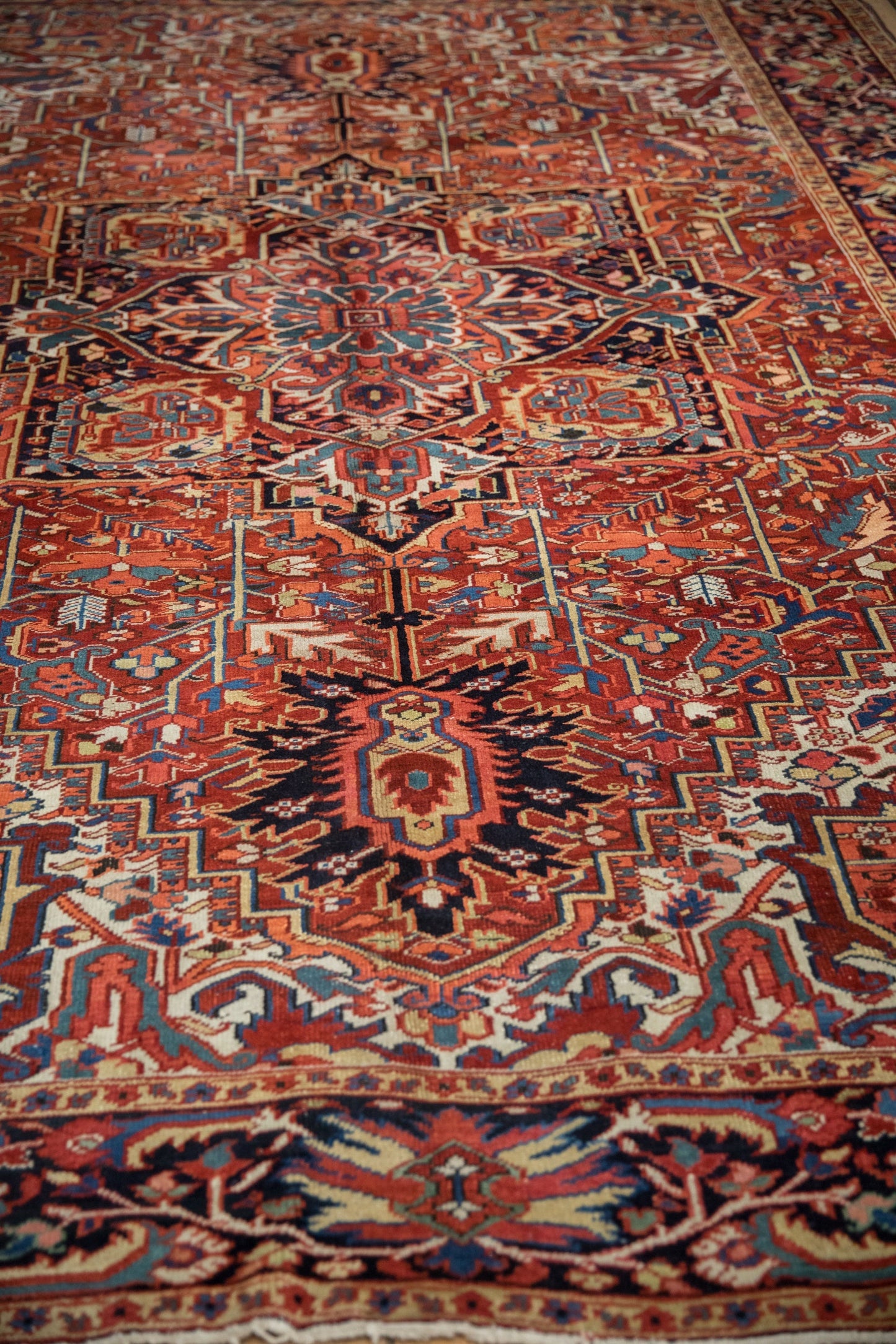 8x11.5 Vintage Heriz Carpet