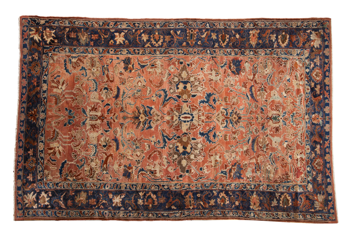 6x9.5 Antique Fine Distressed Lilihan Carpet