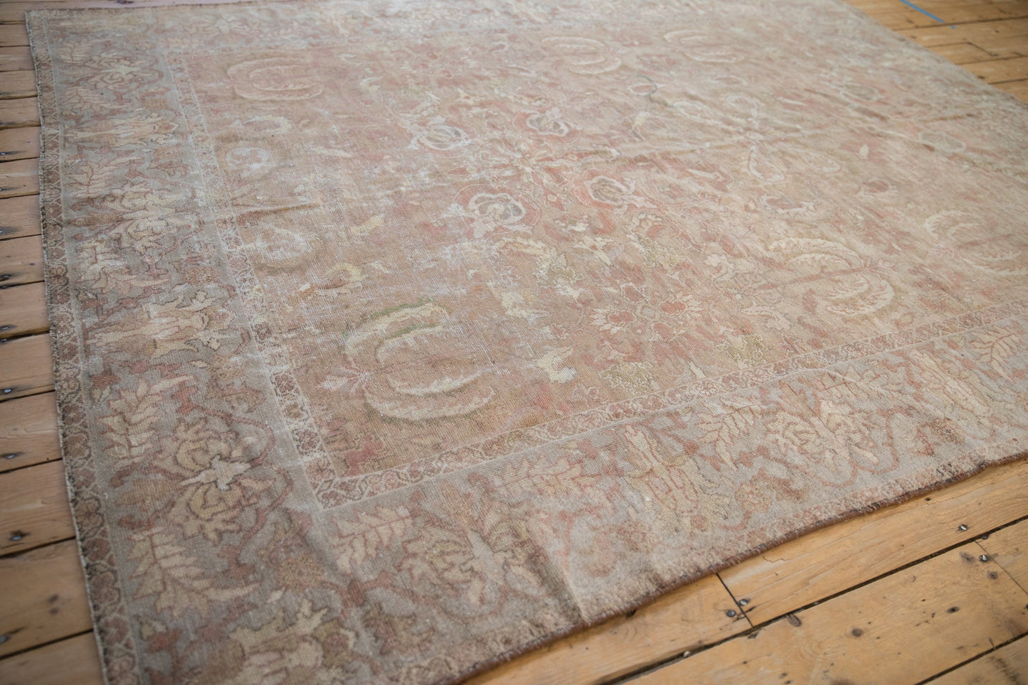 7x8.5 Antique Distressed Sultanabad Carpet