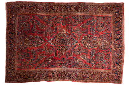 7x10 Antique American Sarouk Carpet