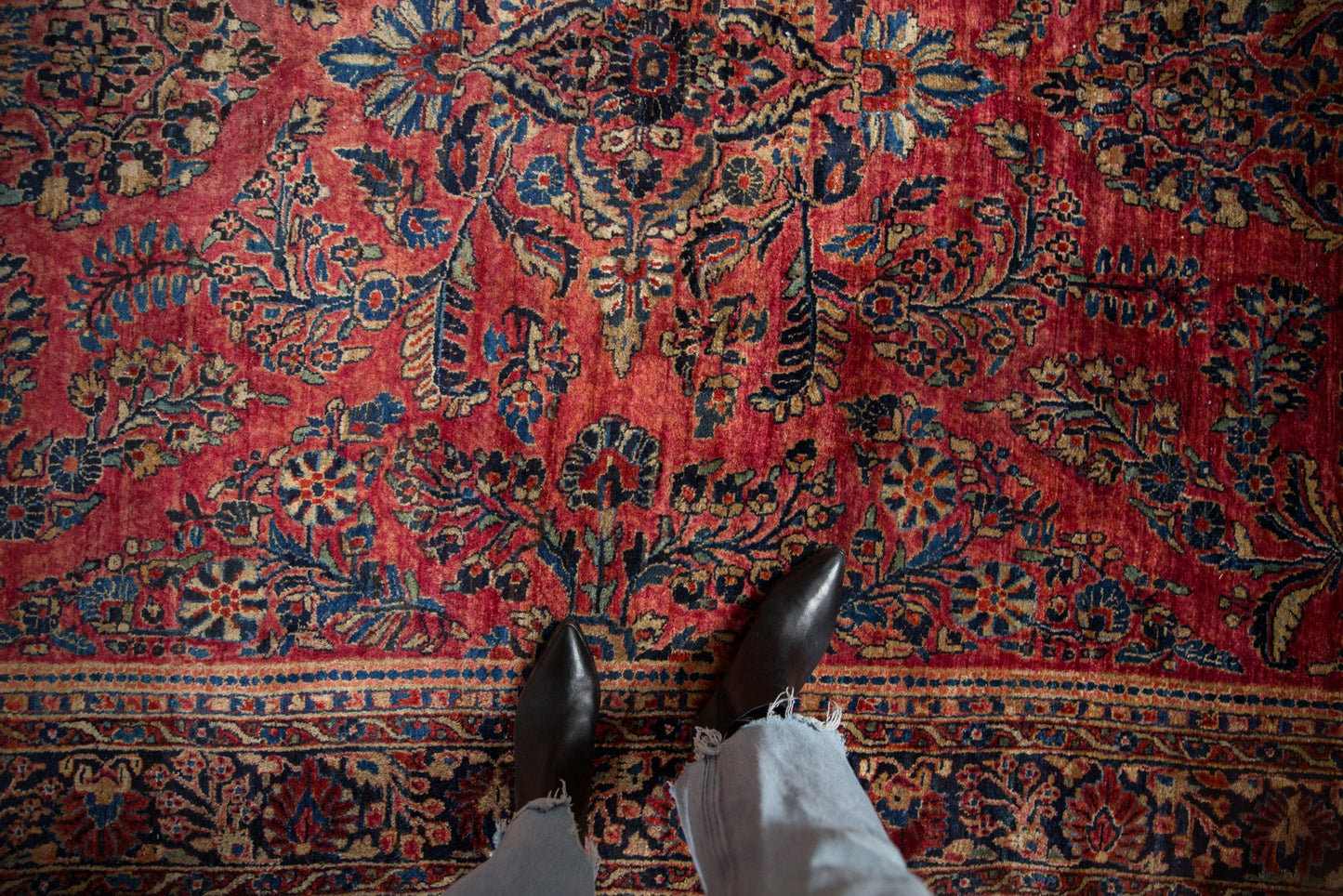 7x10 Antique American Sarouk Carpet