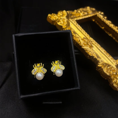 Orecchini a perno Pearl Bee