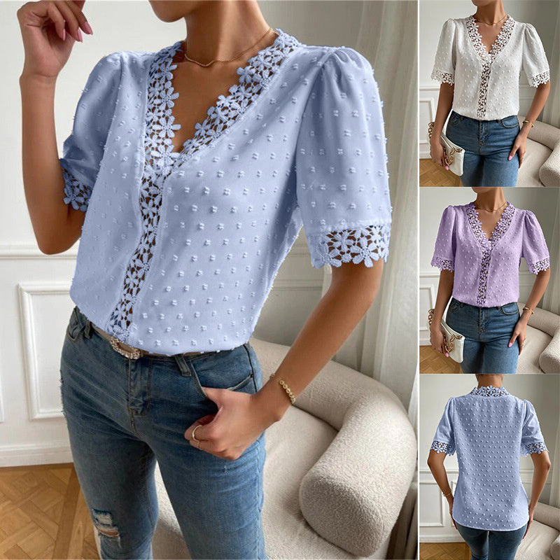Blossom Lace V-Neck Top