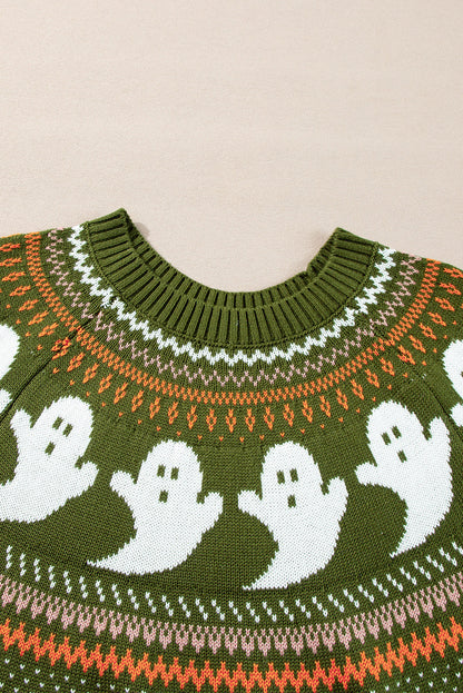Sweter z wzorem ducha na Halloween Kaylee