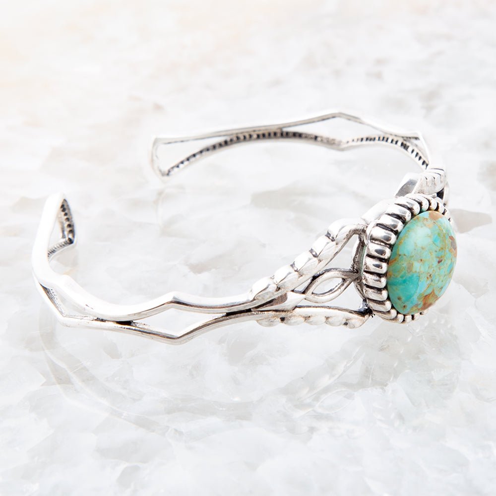 Bracciale sottile a polsino Turchese