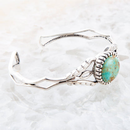 Bracciale sottile a polsino Turchese