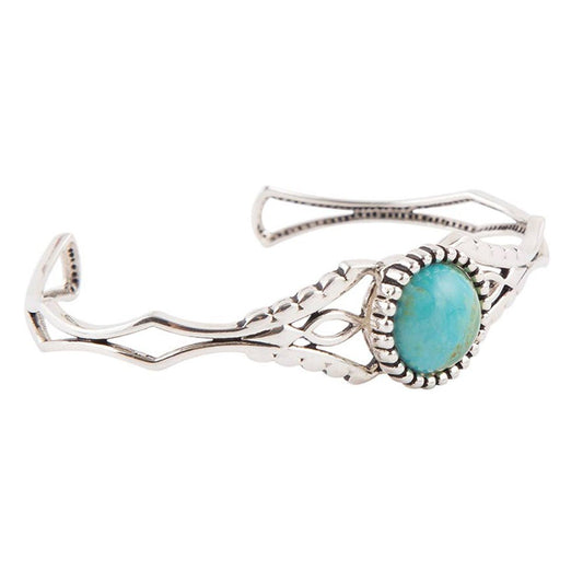 Bracciale sottile a polsino Turchese