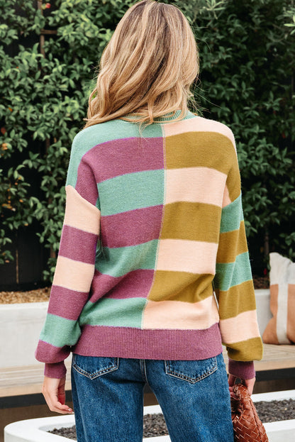 Sweter casualowy Isabelle z prążkowanym wykończeniem