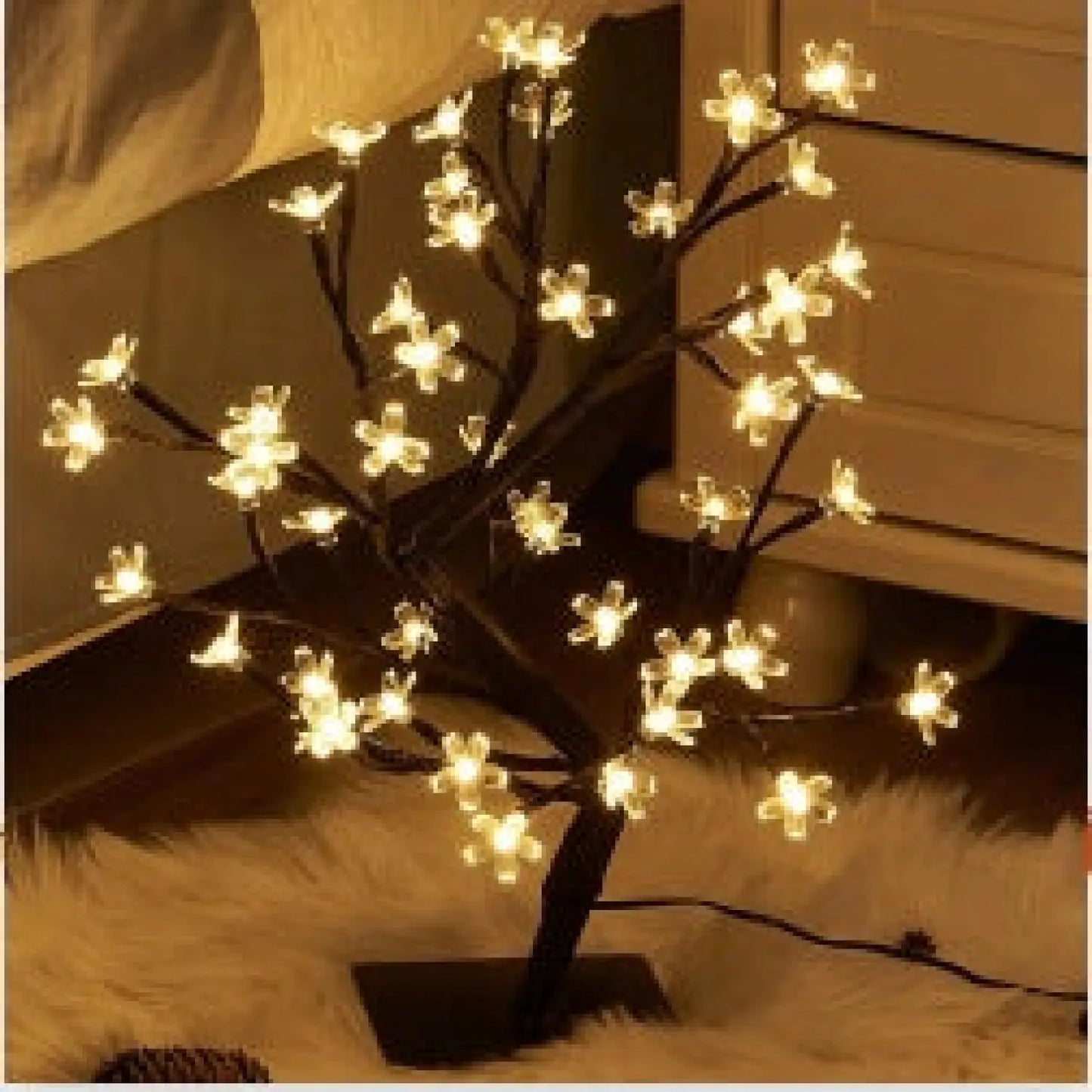 Dekorativa sovrumsträdljus med LED-koppartrådsdesign