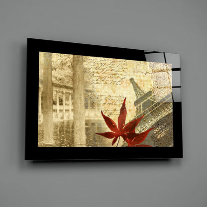 Herbst und Paris Glaswandkunst