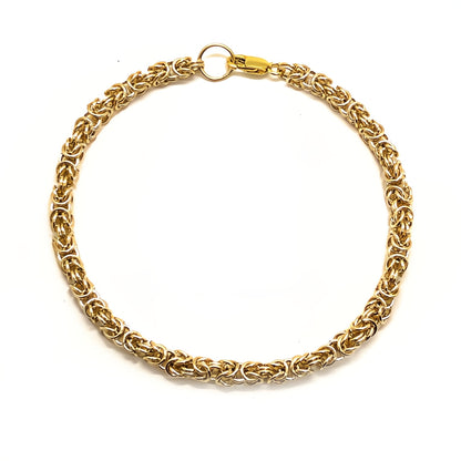 Delicate Byzantine Chainmaille Bracelet in 14K Gold Fill