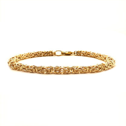 Delicate Byzantine Chainmaille Bracelet in 14K Gold Fill