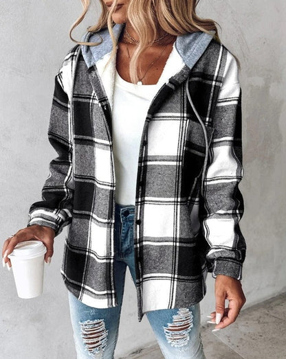 FRANKIE | Comfy Plaid Hoodie