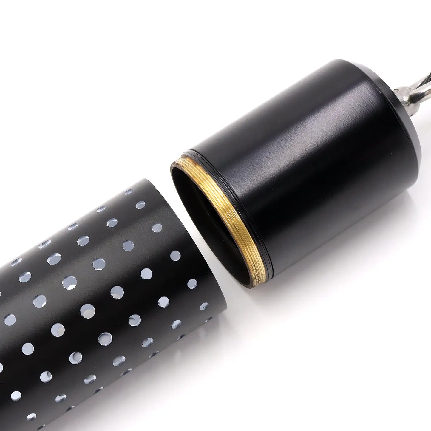 Lampada sospesa moderna in ottone pressofuso traforato con catena da 1 metro