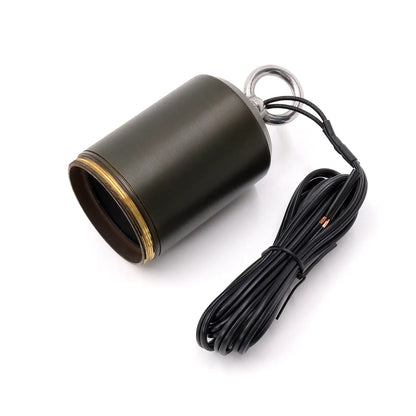 Lampada sospesa moderna in ottone pressofuso traforato con catena da 1 metro