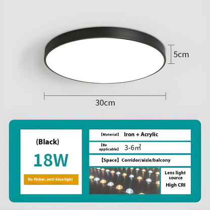 Dimbara smarta taklampan med fjärrkontroll - sovrum och vardagsrum LED-lampa