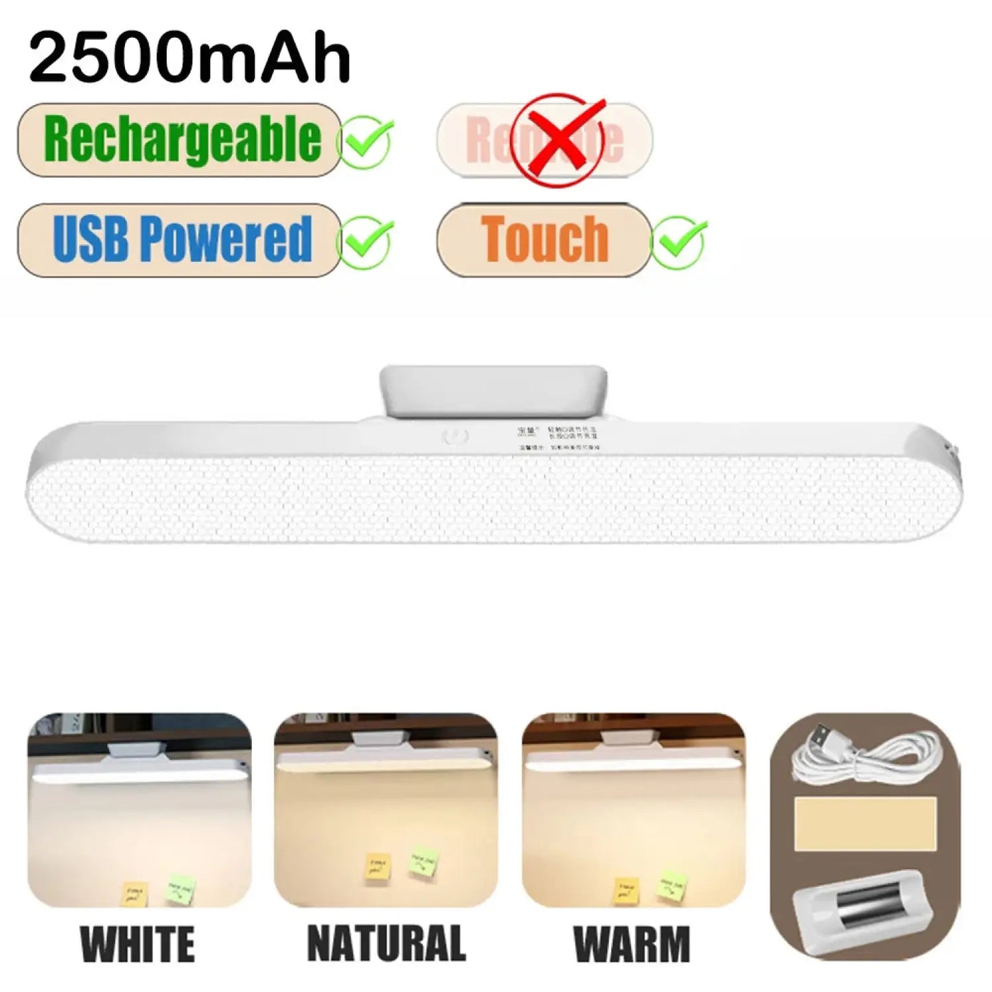 Lampada da parete dimmerabile con tocco – Magnetica, wireless e portatile