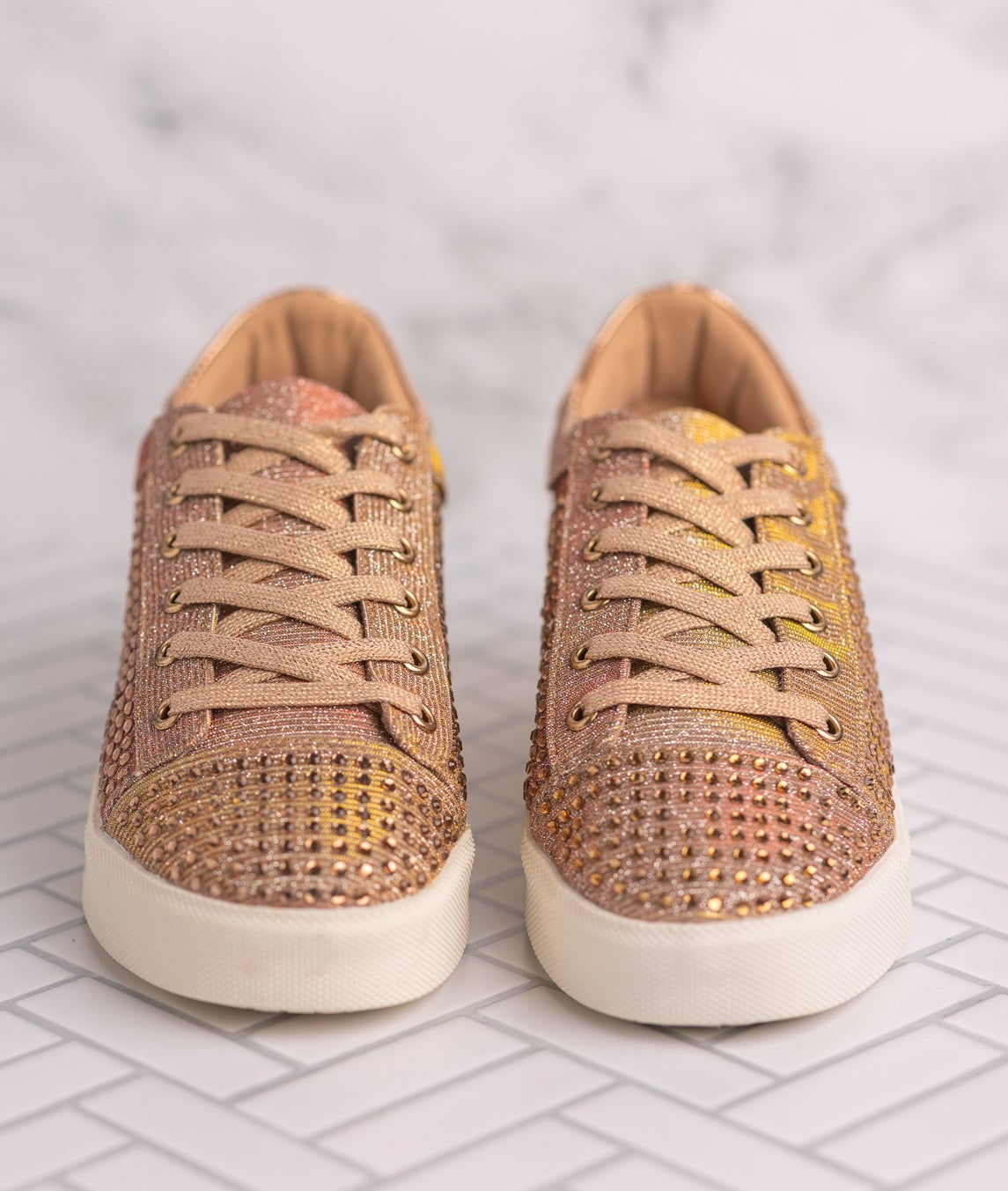 Sneaker Diva in Oro Rosa